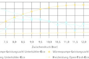  Gegenüberstellung der Leistungszahl und Heizleistung 