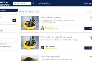  Die Online-Akademie von Jung Pumpen bietet aktuell Webinare an. 