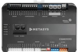  Eine zeitgemäße Gebäudeautomations-Hardware wie der „Application Controller Metasys CGM09090“ ist flexibel einsetzbar, aber dennoch manipulationssicher.  