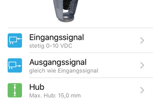  Die Konfiguration der digitalen Stellantriebe erfolgt über die App „HyTune“ auf dem Smartphone, anschließend werden die Daten via Bluetooth auf den Dongle übertragen. 