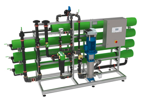  Die Umkehrosmoseanlagen „osmoliQ“ sind dank innovativer Umkehrosmose-Technik funktional und sicher und sorgen für optimal entsalztes Wasser. 