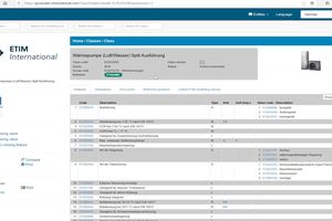  Beispiel: ETIM-Klasse für die Luft-/Wasser-Wärmepumpe „Compress 7000i“ AW auf prod.etim-international.com 
