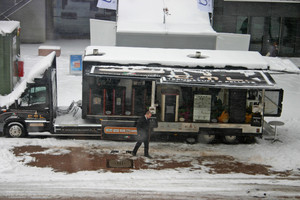  Die offizielle Zeiteinteilung in der TGA-Branche erfolgt nach der ISH – ob hier auf der ISH 2013 bei Schnee und Eis ... 