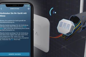  Die Verknüpfung mit anderen „Smart Home“-Geräten ist über die Amazon-„Alexa“-App möglich. 