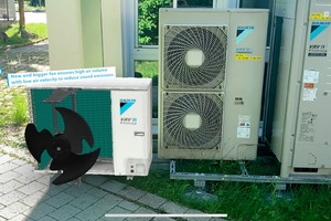  Mit der ?Daikin Augmented Reality App? kann Kunden auch das Innere von Geräten demonstriert werden und man kann zeigen, wie es in einer realen Aufstellsituation aussehen wird.  