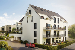  In Hechtsheim wurde ein komplexes Gesamtobjekt, bestehend aus einem Mehrfamilienhaus mit zwölf Wohnungen und zwölf sogenannten „Pick-Up“-Häusern mit insgesamt 34 Wohnungen, realisiert 