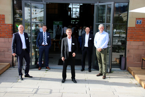  Die Referenten der Veranstaltung in Freiburg (v.l.n.r.): Markus Grimm (Mall GmbH), Dr. Tim Peters (Westfälische Provinzial Versicherung AG), Martin Lienhard (Mall GmbH), Markus Böll (Mall GmbH), Prof. Dr. Heiko Sieker (Ingenieurgesellschaft Prof. Dr. Sieker mbH).  