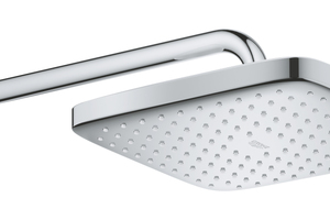  Die Kopfbrause Grohe-„Tempesta 250“ ist in eckigem und ... 