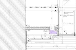  Planungsdetail der Tageslichtdecke im Telephossaal 