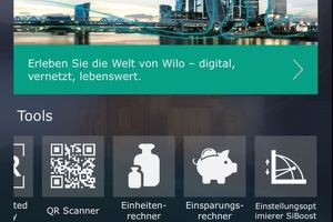  Das Tool „Einstellungsoptimierer SiBoost“ lässt sich direkt über die Wilo-„Assitent“-App aufrufen.  