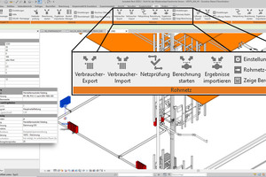  Steuerung des Berechnungsablaufs (u.a. Auslegung, hydraulischer Abgleich) aus der „Revit“-Oberfläche. Integration relevanter Berechnungs-Daten/Ergebnisse als GBIS-Eigenschaften in „Revit“.  