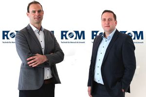  Martin Brüstle (links) und Edwin Baier haben die unternehmerische Verantwortung der ROM Technik-Hauptniederlassung Stuttgart übernommen. 