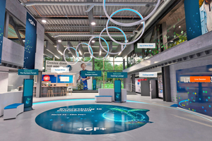  Der virtuelle GF-Campus der „Connection Convention“: Aufgeteilt in das „Hycleen Forum“, die „Sanipex Arena“ und die „Cooling Lounge“ 