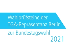  Das Deckblatt der Wahlprüfsteine der TGA-Repräsentanz 