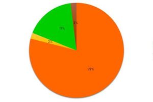  Erdgas war im vergangenen Jahr der häufigste eingesetzte Energieträger. 