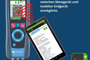  Im Rahmen einer Kooperation zwischen mfr und Afriso wurde eine einheitliche Schnittstelle zum QR-Code-System der mobilen Handmessgeräte entwickelt. 