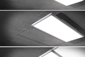  Das neue Lichtsegel INDUSAIL Luminous von Kiefer Klimatechnik vereint Flächenbeleuchtung mit Kühlung, Lüftung sowie Akustik und ist beliebig erweiterbar.  