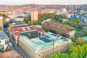  Campusübersicht HFT Stuttgart mit Renovierung und Aufstockung (rechts)  