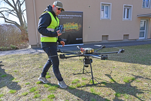  Am Anfang steht die Erfassung der Geometrie z. B. mit einer Drohne und die Erstellung eines Datenmodells – hier für ein Projekt der Gewobau in Erlangen, bei dem 6.000 Wohneinheiten saniert werden sollen. 