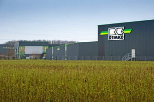  Mit der neuen Logistikhalle schafft Remko optimierte Voraussetzungen für die komplette Abwicklung der Logistik. 