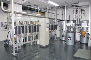  Im Watercryst Testlabor werden die Biocat- Anlagen unter den verschiedensten Betriebsbedingungen geprüft 