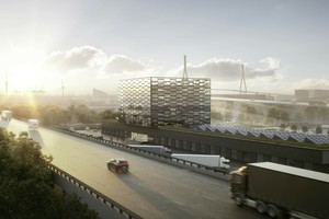  Als Landmark positioniert sich der Neubau des B.O.S.S. im Hamburger Hafen (s. Infokasten) 