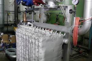  Dampf-Wärmeübergabestation „Modulo“ mit 10 gedämmten Kupfermodulen 