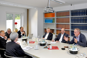  Die Gespächsrunde traf sich zu einem interessanten Fachaustausch in den Räumen des BTGA in Bonn. 