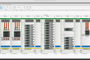  Auch das Innenleben der Schaltschränke mit Stromschienen und Anschlüssen lässt sich mit „eco-realP“ darstellen. Alle Informationen sind dabei später über die BIM-Plattform abrufbar. 