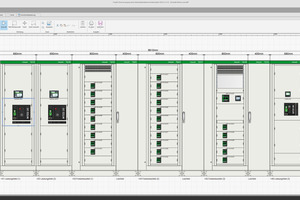  In „ecorealP“ werden Niederspannungs-Schaltanlagen basierend auf den Projektdaten der Stromlaufplanung konfiguriert. Dieses Bild stellt das finale Produkt dar.  