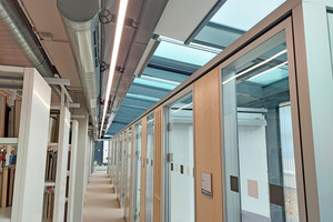  Eine Raumkühlung wurde für die Bereiche Mensa, Küche, CIP-Pool und der Bibliothek vorgesehen.  