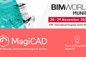  Schauen Sie sich MagiCAD Electrical und die anderen TGA-Module von MagiCAD für Revit live auf der BIM World 2023 in München an.  
