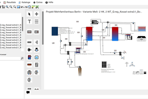  Verschiedene Varianten der Energieversorgung wurden in der Software „Polysun“ abgebildet und verglichen, um eine transparente Entscheidungsgrundlage zu erhalten. 