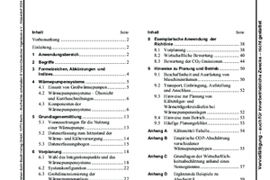  Ausschnitt aus dem Inhaltsverzeichnis der VDI-Richtlinie 4646 (Entwurf). 