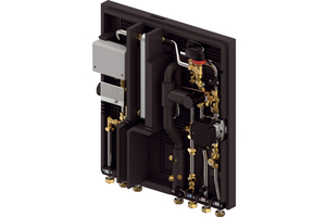  Uponor Combi Port E-Pro Wohnungsstation UFH: Vollelektronische Wohnungsstation für Frischwarmwasser und Fußbodenheizung. 