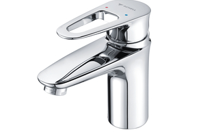  Einhebelmischer mit integriertem thermostatischen Verbrühungsschutz als hygienische und wirtschaftliche Lösung zur Erhaltung der Trinkwassergüte. 