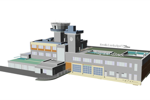  Planungsgrundlage: IFC-Gebäudemodell des Flughafen Lübecks. 