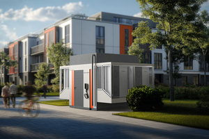  Das Design der „Energy Unit | Wärmepumpe“ lässt sich generell an die jeweilige Bebauung individuell anpassen. 