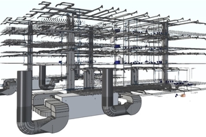  Bild 2: Beispielhafte Darstellung BIM-Modell als Grundlage für den digitalen Zwilling. 