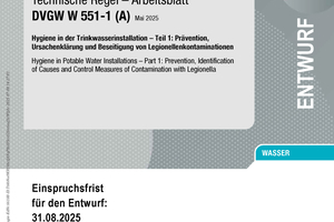  Abbildung 1: Im Mittelpunkt des neuen Entwurfs des DVGW W 551-1 (A) stehen diese drei Ziele: Legionellen vermeiden, Kontaminationen erkennen und erfolgreich sanieren. 