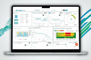  Die Grundlage für das intelligente Ventilatoren-Management bildet das 360° Monitoring von NEXAIRA.Fit. Durch die Nutzung von Cloud-Konnektivität und intuitiven Dashboards ermöglicht es eine Echtzeit- und historische Überwachung der Ventilatorleistung – einschließlich wichtiger Kennzahlen wie Betriebsstunden, Drehzahl, Temperatur, Lastverteilung und einer Heatmap des Stromverbrauchs. 