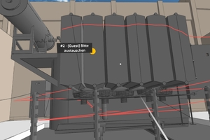  Bild 3: Beispiel für eine Abstimmung in einer VR-Umgebung. 