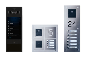  Außenstationen (v. l.): intercom motion, intercom modular und intercom mono. 