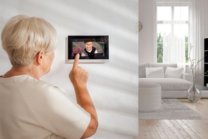  Innenstation intercom view. 