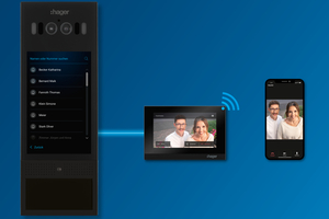  Hager intercom mit IP über 2Draht für bis zu 1.000 Wohneinheiten. 