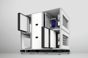  Aufgrund von Einschubrahmen und Schnellspannvorrichtungen lassen sich Filterwechsel schnell und sicher durchführen.  