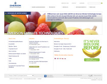 Emerson Climate Technologies Website in neuem Gewand