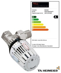 Thermostatventil mit TELL-Kennzeichnung