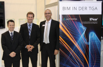 Die Referenten der Veranstaltung „BIM in der TGA“, die im Rahmen der GET Nord von liNear und Autodesk veranstaltet wurde.