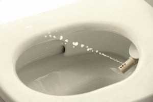  Washlets, die für die Intimreinigung ausgelegt sind, steigern im gehobenen Ambiente halböffentlicher Toilettenbereiche das Wohlbefinden von Gästen und Besuchern 
